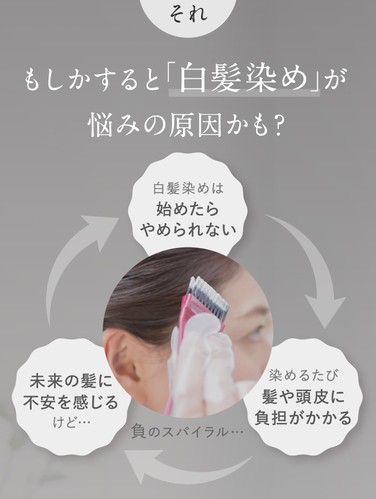 それもしかすると「白髪染め」が悩みの原因かも？