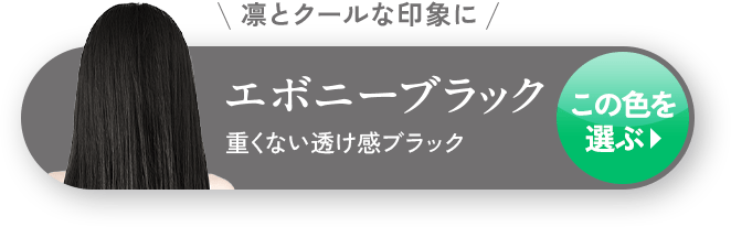 凛とクールな印象に エボニーブラック 重くない透け感ブラック この色を選ぶ▶