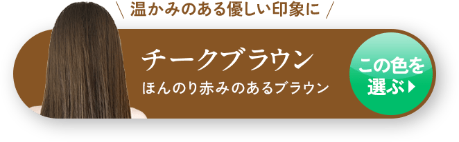 温かみのある優しい印象に チークブラウン ほんのり赤みのあるブラウン この色を選ぶ▶