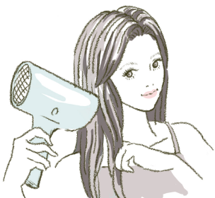 STEP4 ドライヤーで乾かします
