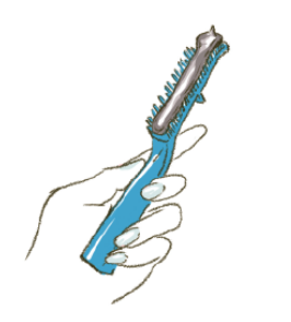 STEP2 髪全体にしっかりなじませます