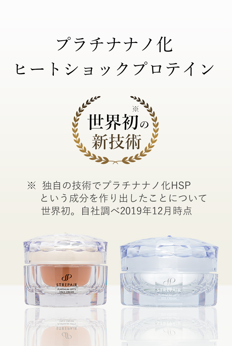 世界初の新技術プラチナナノ化ヒートショックプロテイン