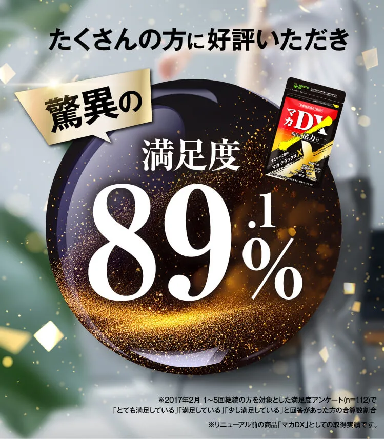 たくさんの方に好評いただき満足度驚異の89.1%