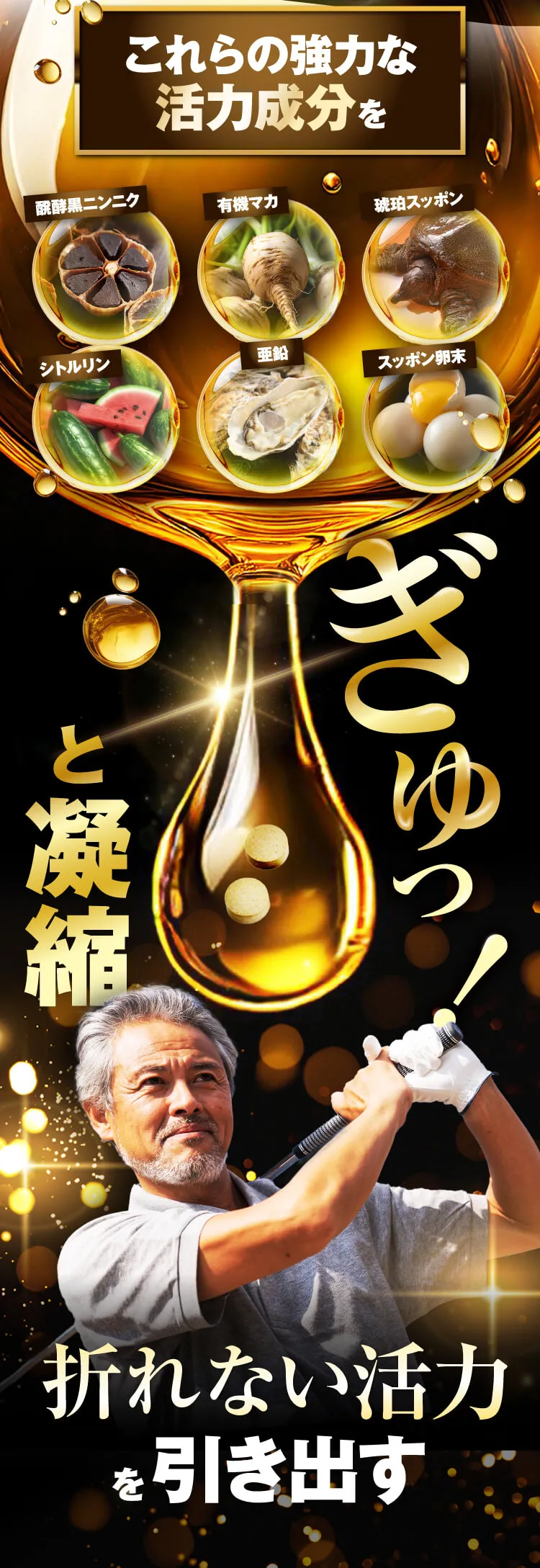 これらの強力なかつ成分をぎゅっと凝縮