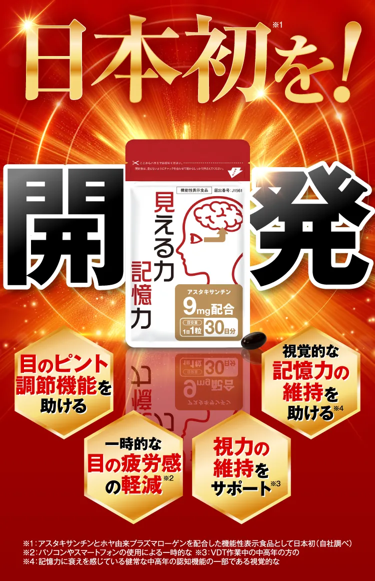 日本初を開発