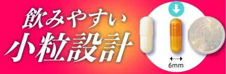 飲みやすい小粒設計