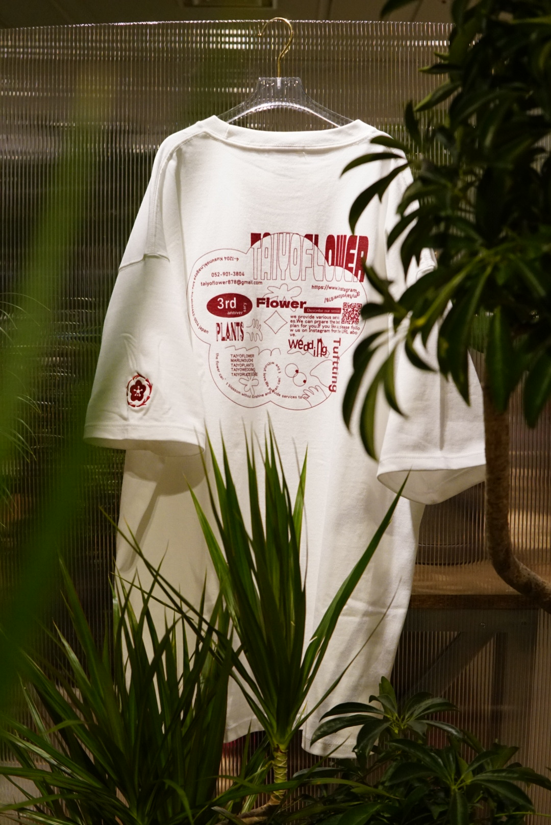 【数量限定】TAIYOFLOWER T-shirt Red