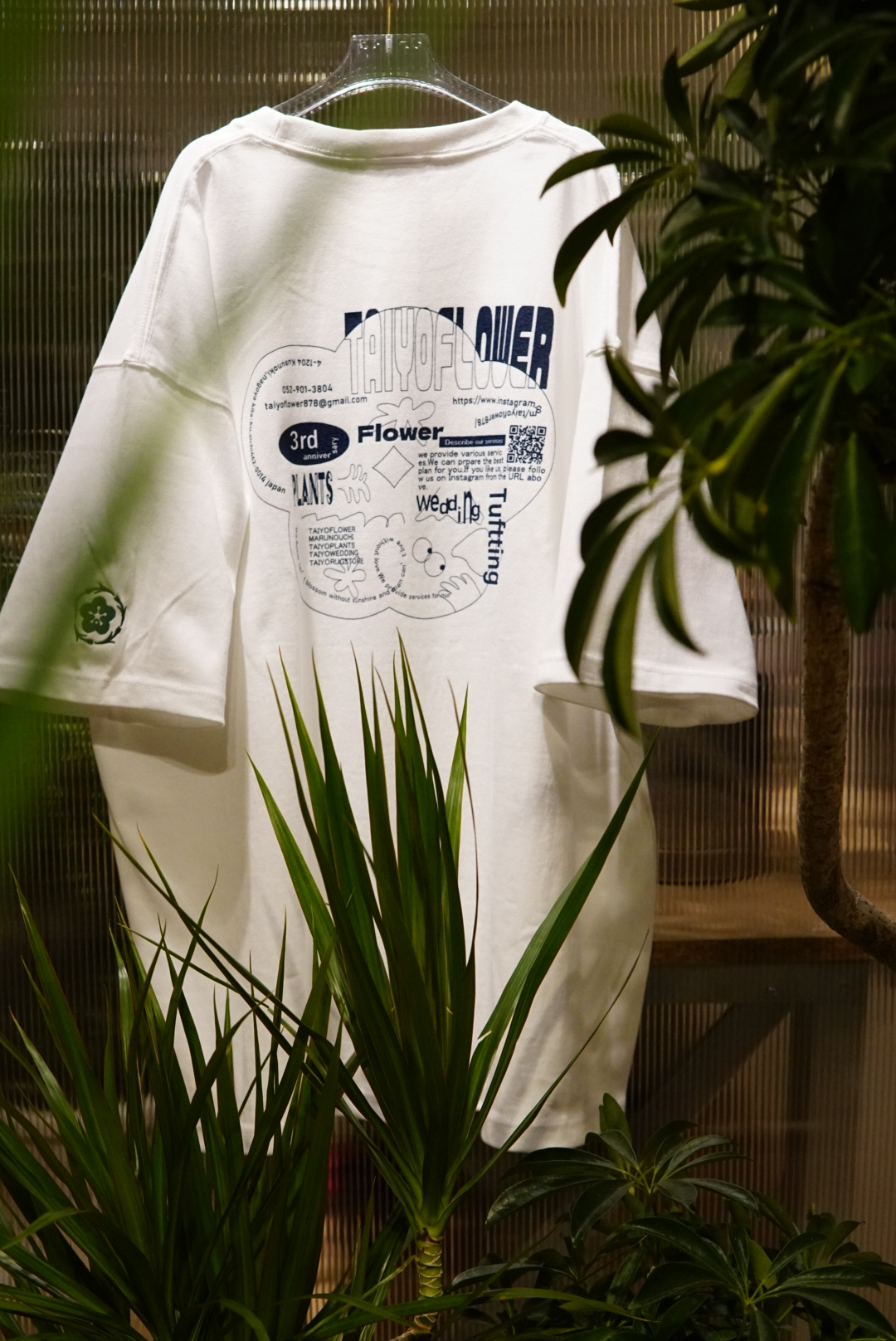 【数量限定】TAIYOFLOWER T-shirt Navy