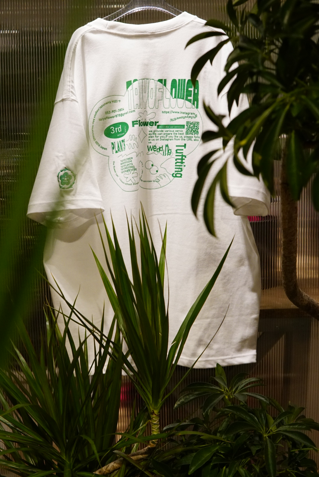 【数量限定】TAIYOFLOWER T-shirt Green