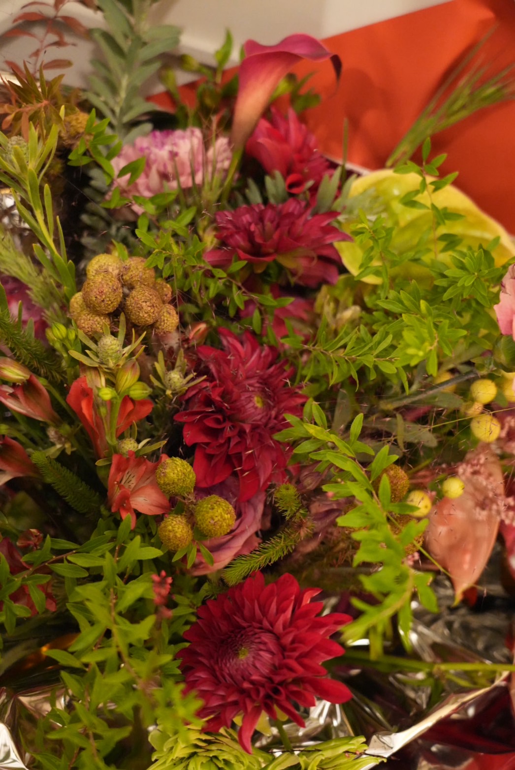 Holiday propose bouquet