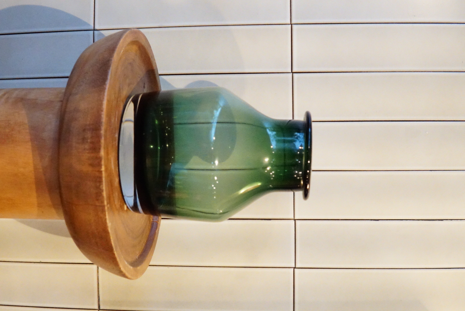 flower base lower vase glass S