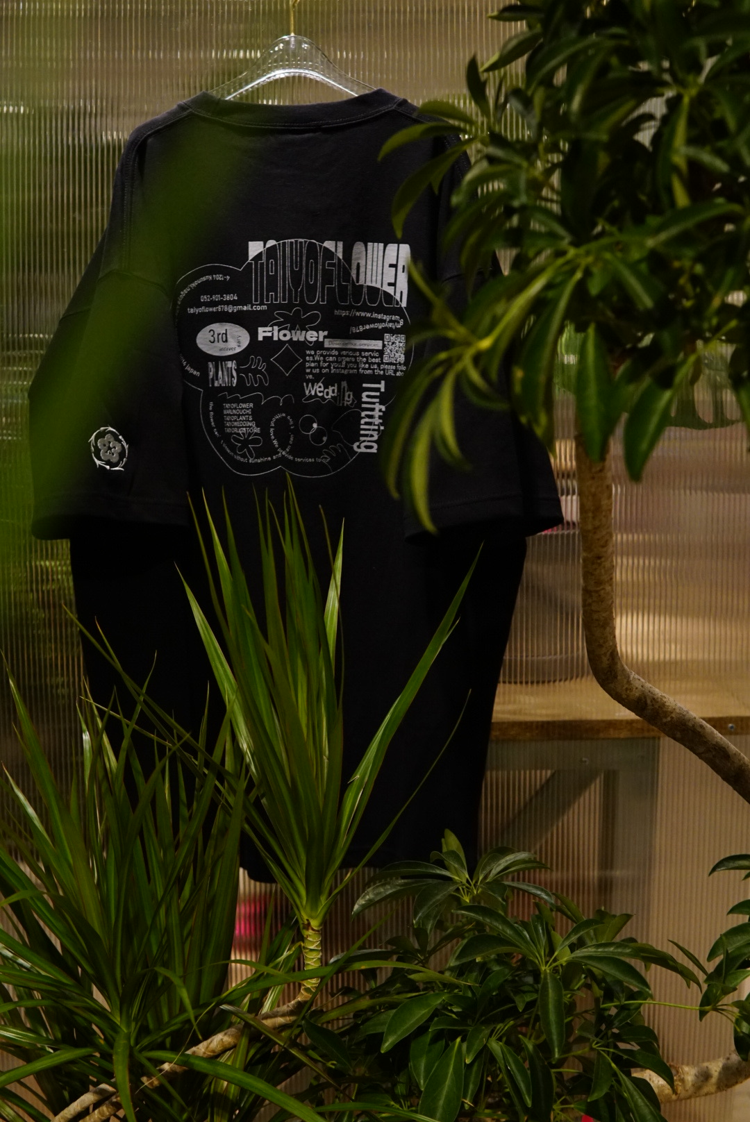 【数量限定】TAIYOFLOWER T-shirt Black