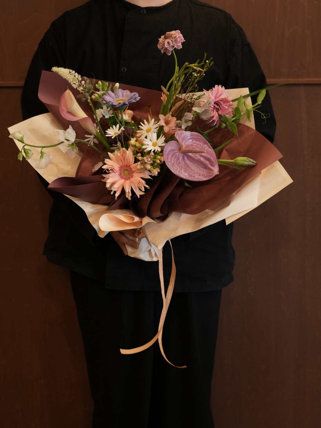 【母の日】みかんジュース＋クッキーセット お花のイメージ: cute／キュート, サイズ: mini