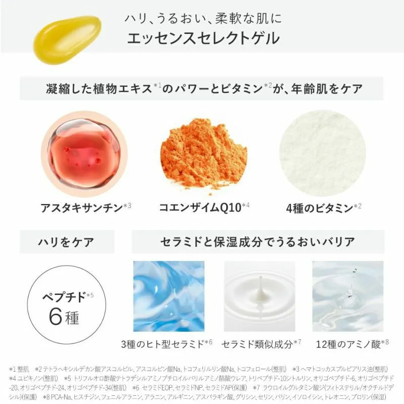 オールインワンゲル ハリケア★エッセンスセレクトゲル／エッセンスセレクトゲル モイスト ゲル: エッセンスセレクトゲルモイストチューブ