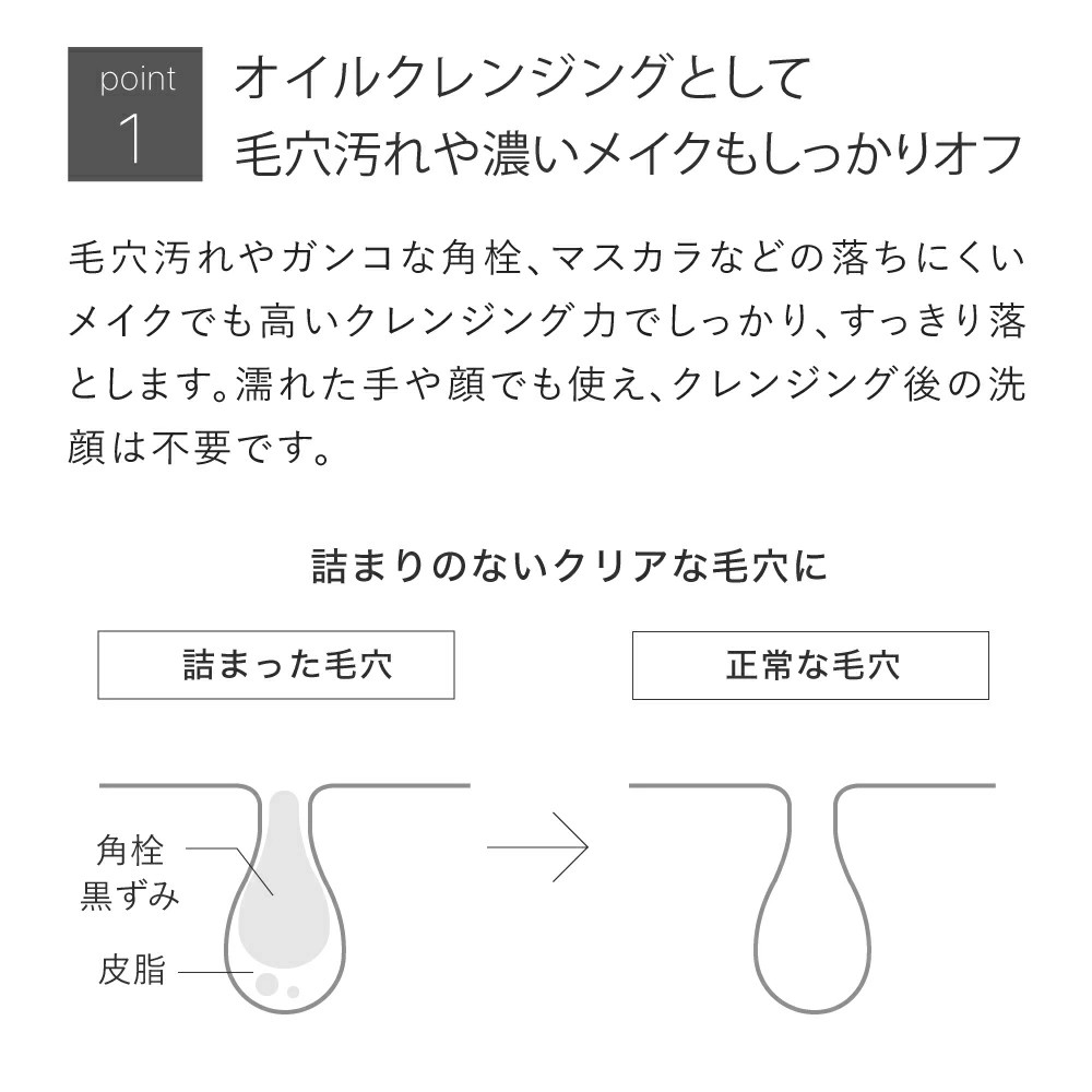 低刺激・ダブル洗顔不要★パーフェクトクレンジング