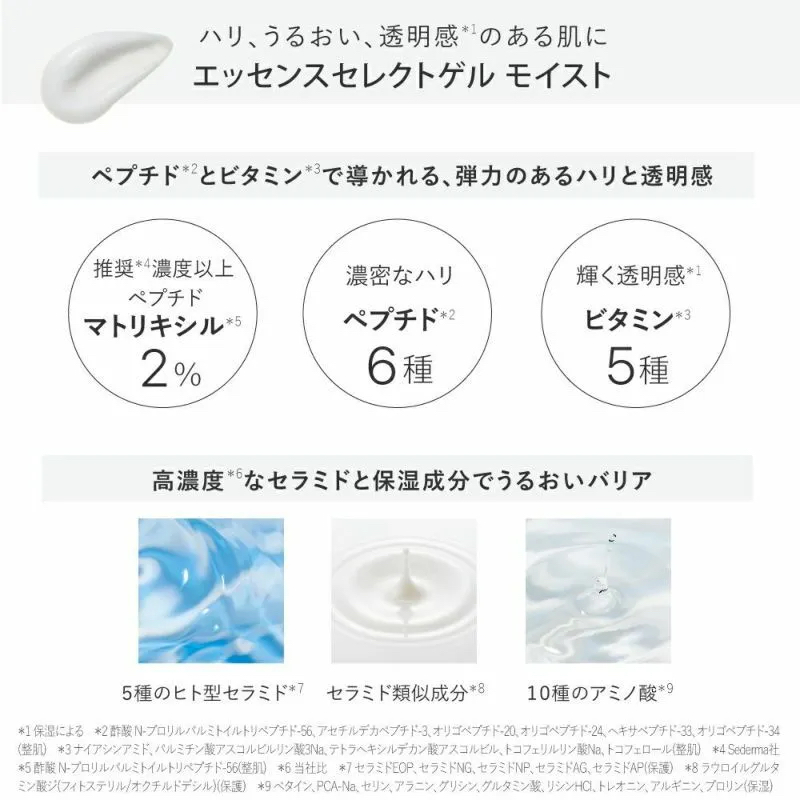 オールインワンゲル ハリケア★エッセンスセレクトゲル／エッセンスセレクトゲル モイスト ゲル: エッセンスセレクトゲルモイストチューブ