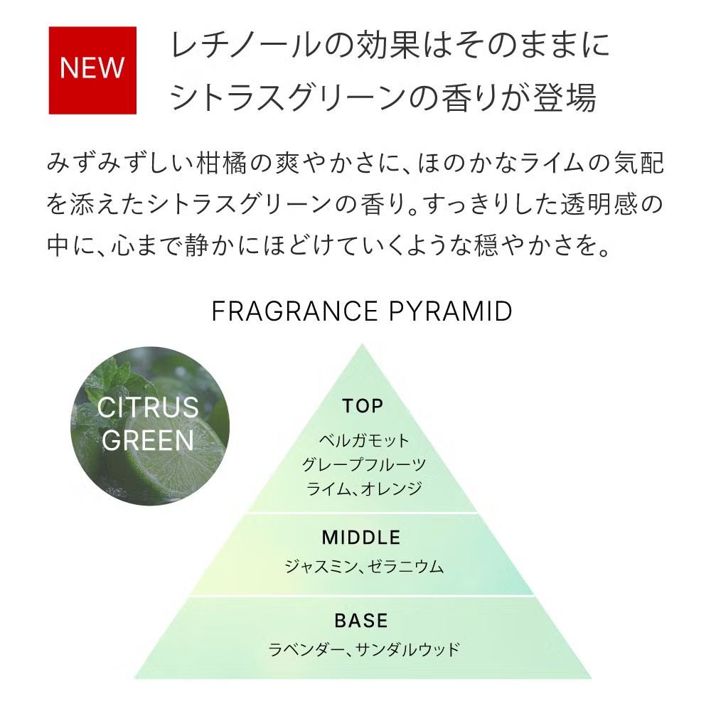 レチノールボディミルク エアレス容器 数量限定★レチノミルク シトラスグリーン