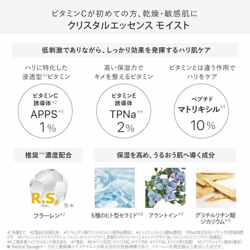 （高濃度凍結乾燥ＡＰＰＳ）ハリ対策美容液★クリスタルエッセンス/クリスタルエッセンス モイスト 美容液: クリスタルエッセンスモイスト