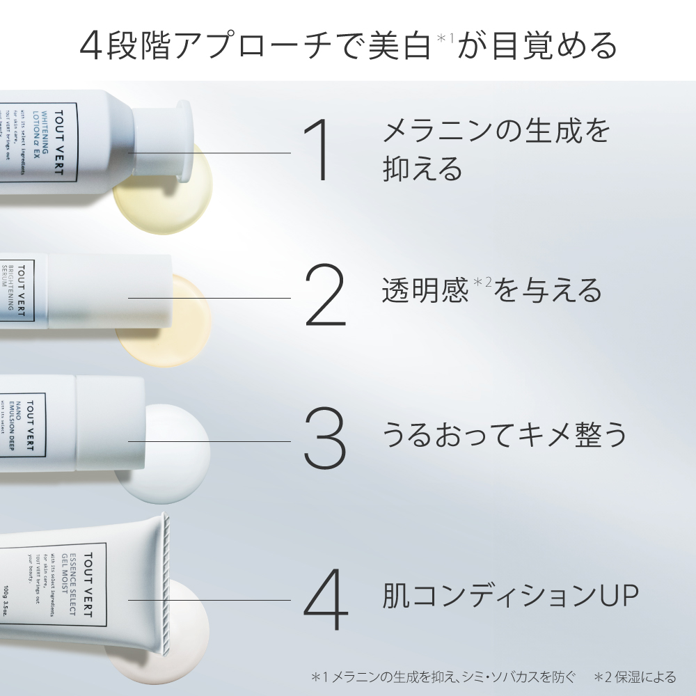 薬用美白・ホワイトニング4点セット