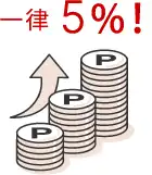 一律5％！