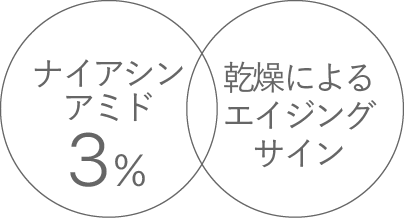 ナイアシンアミド3％／乾燥小ジワ