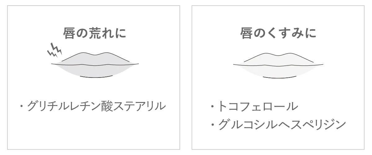唇の荒れくすみに