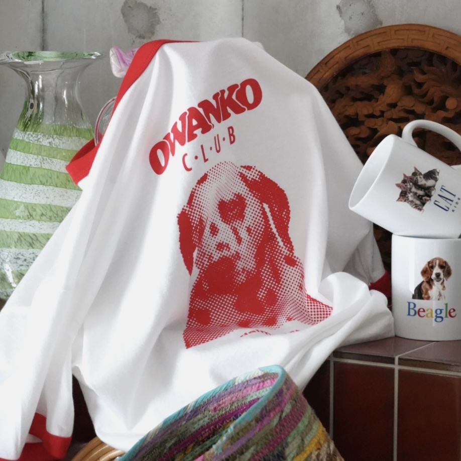OWANKO CLUB ringer t-shirts / DALMATIAN size: S