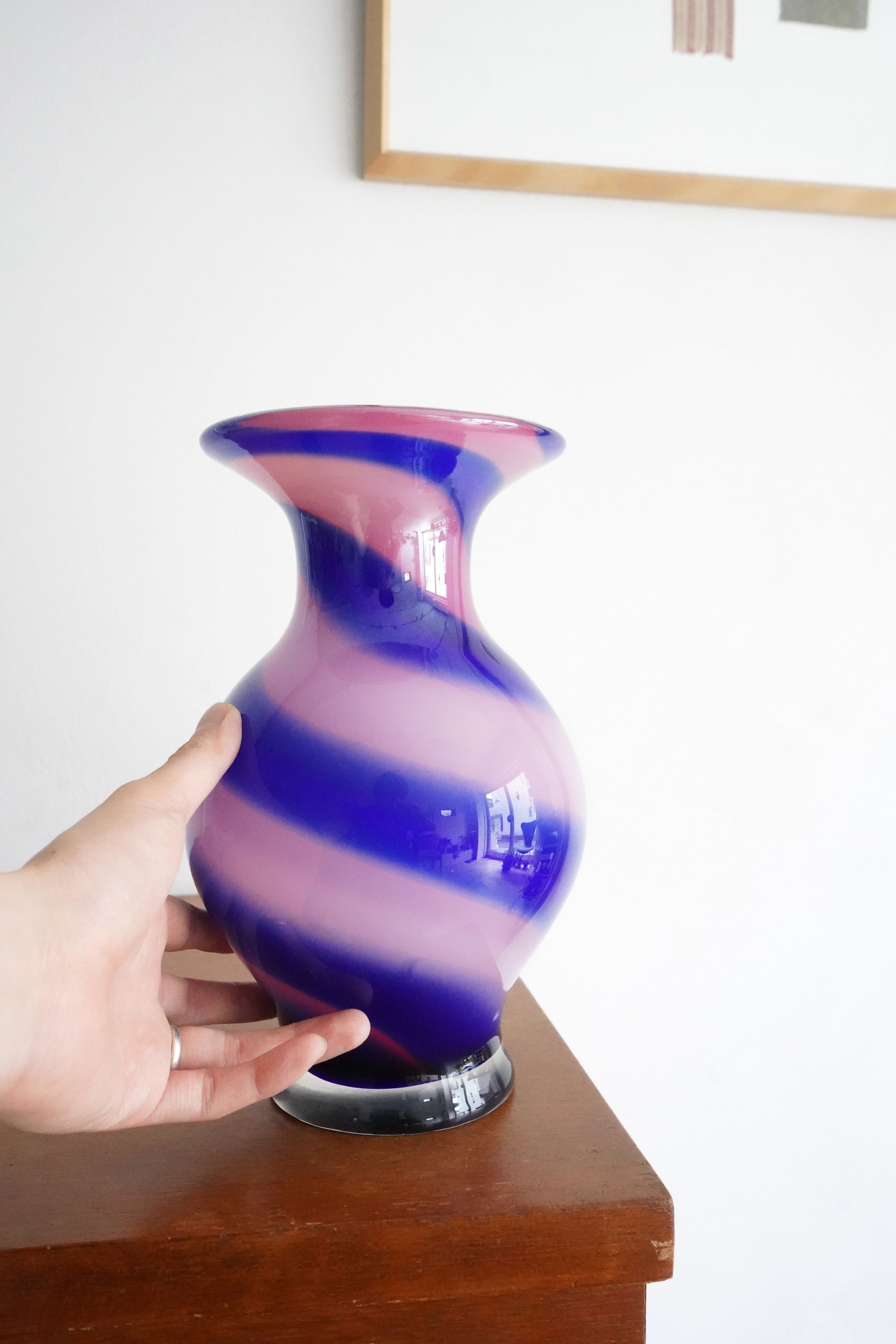 Cotton Candy Swirl Vase