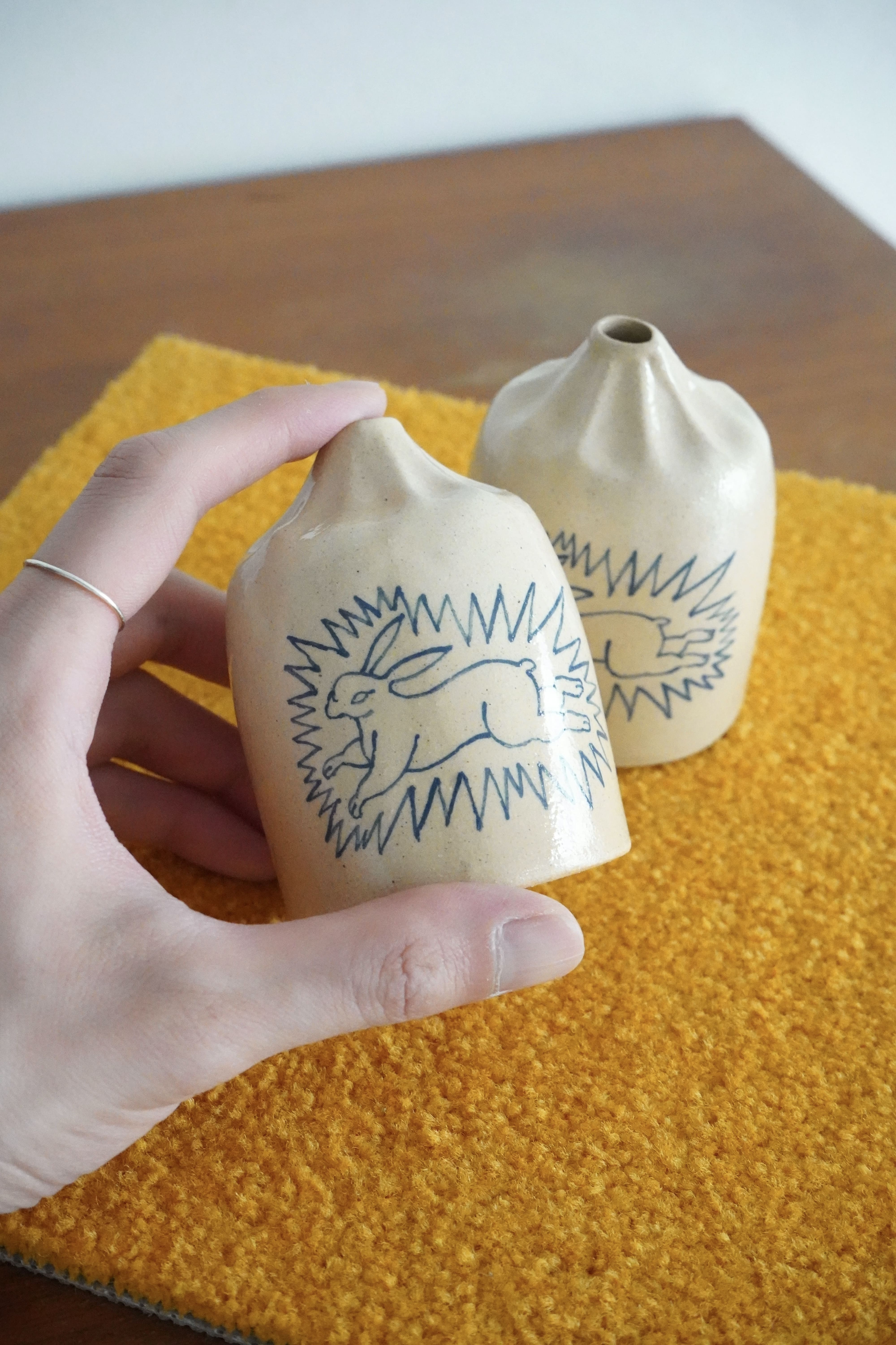 vase / rabbit