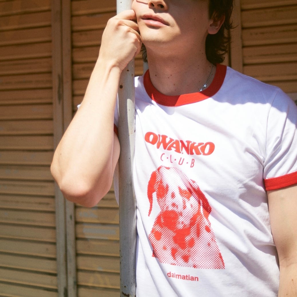 OWANKO CLUB ringer t-shirts / DALMATIAN size: S
