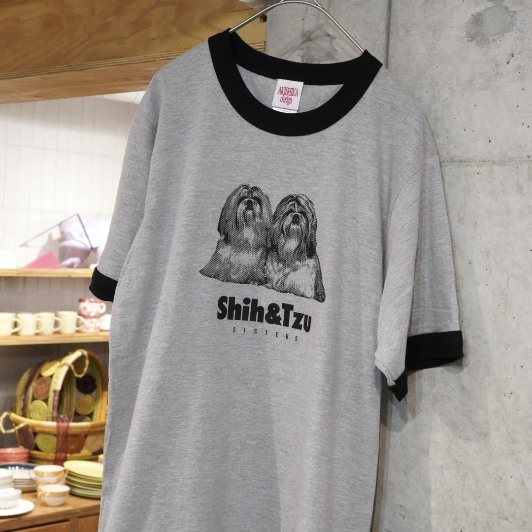 Shih&Tzu RINGER T-SHIRTS [ gray ] size: S