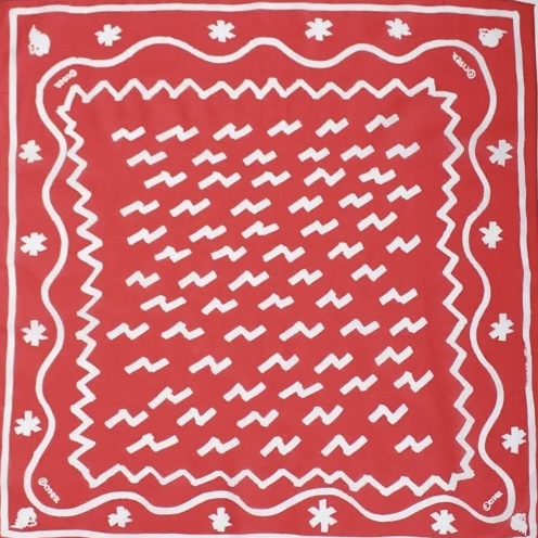 Graffiti Bandanna/レッド