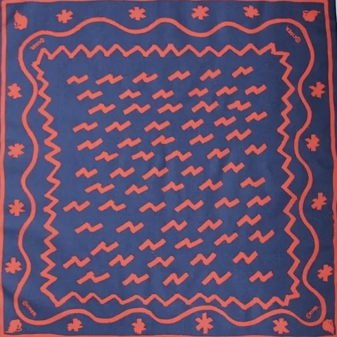 Graffiti Bandanna/ネイビー