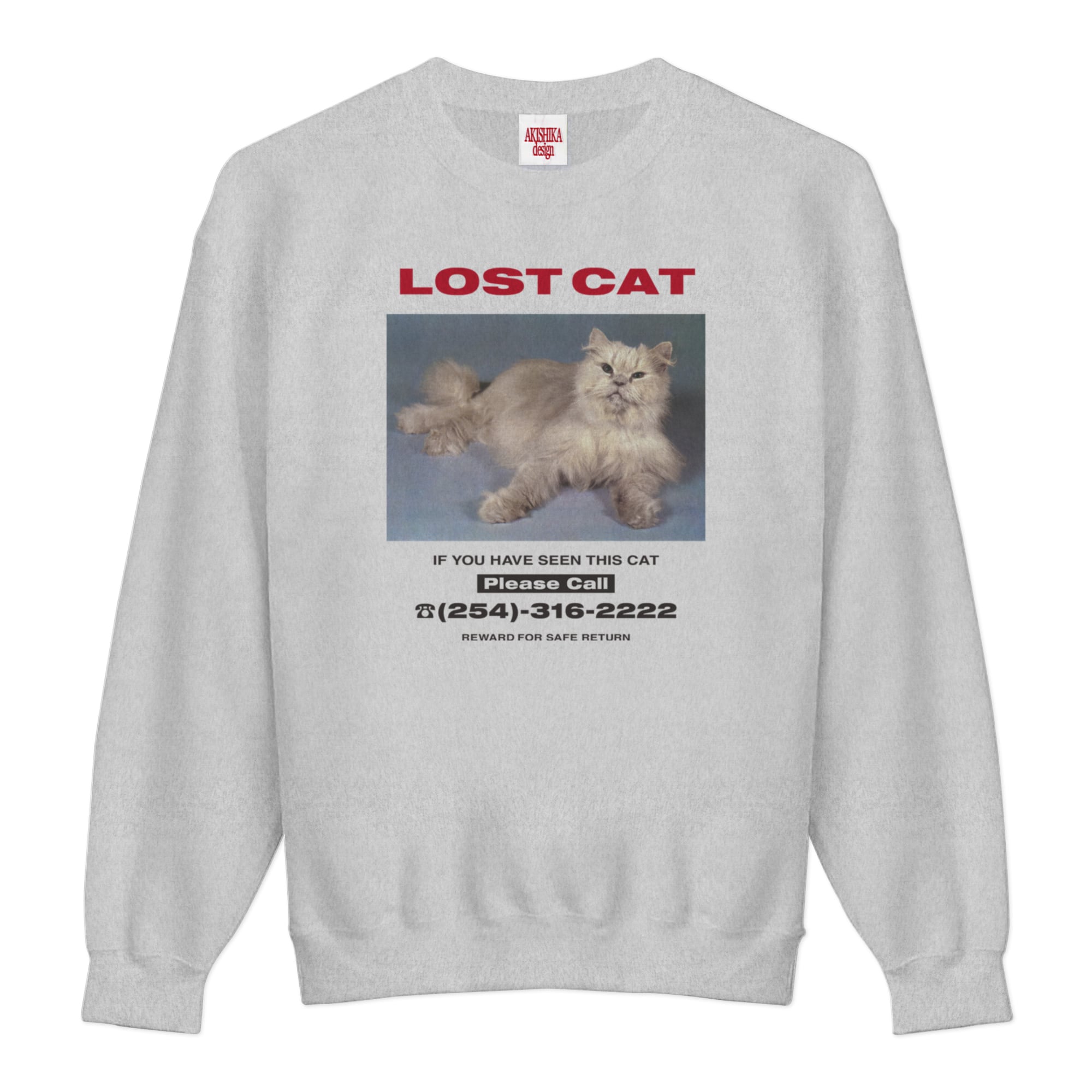 LOST CAT SWEAT T-SHIRTS size: S