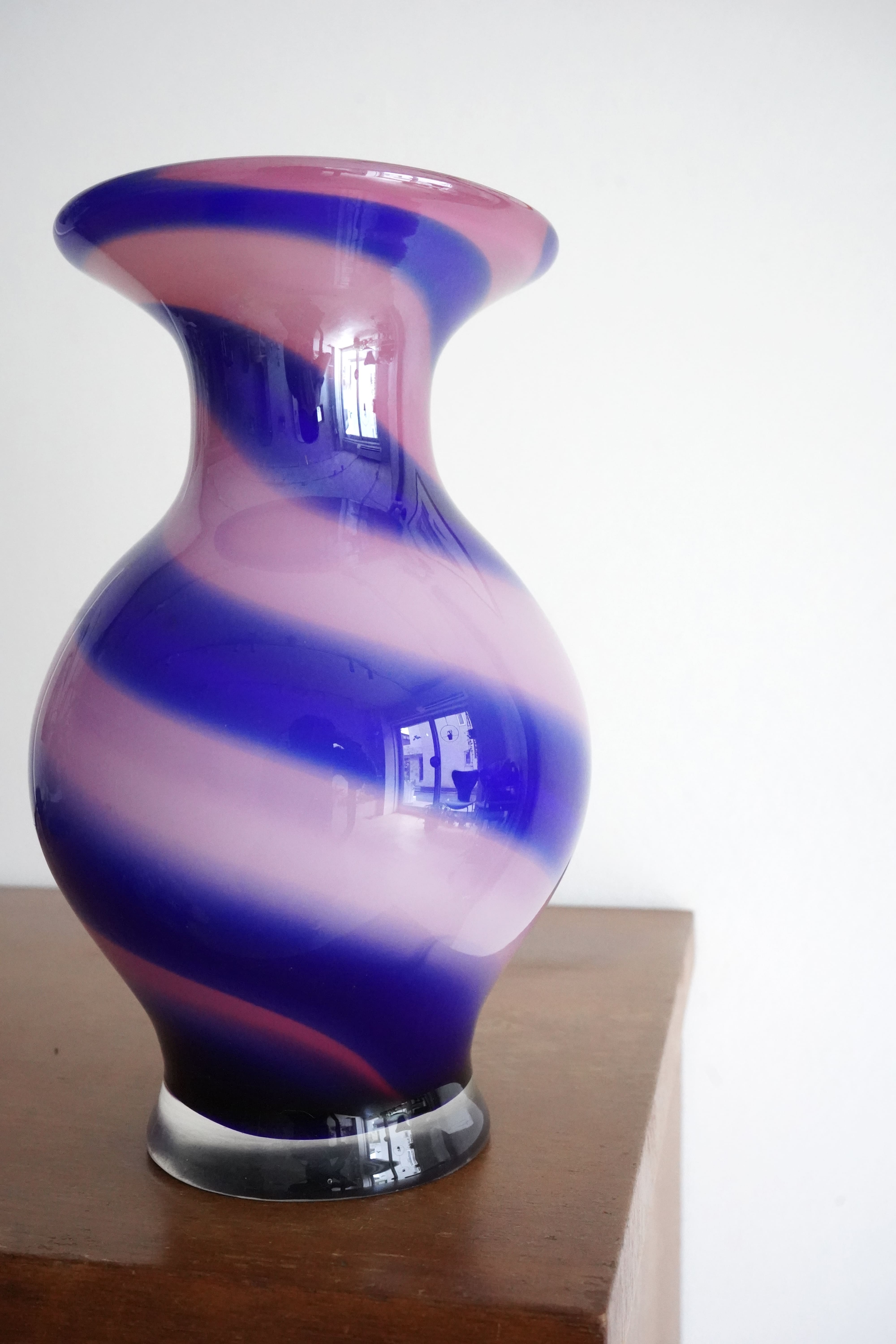 Cotton Candy Swirl Vase