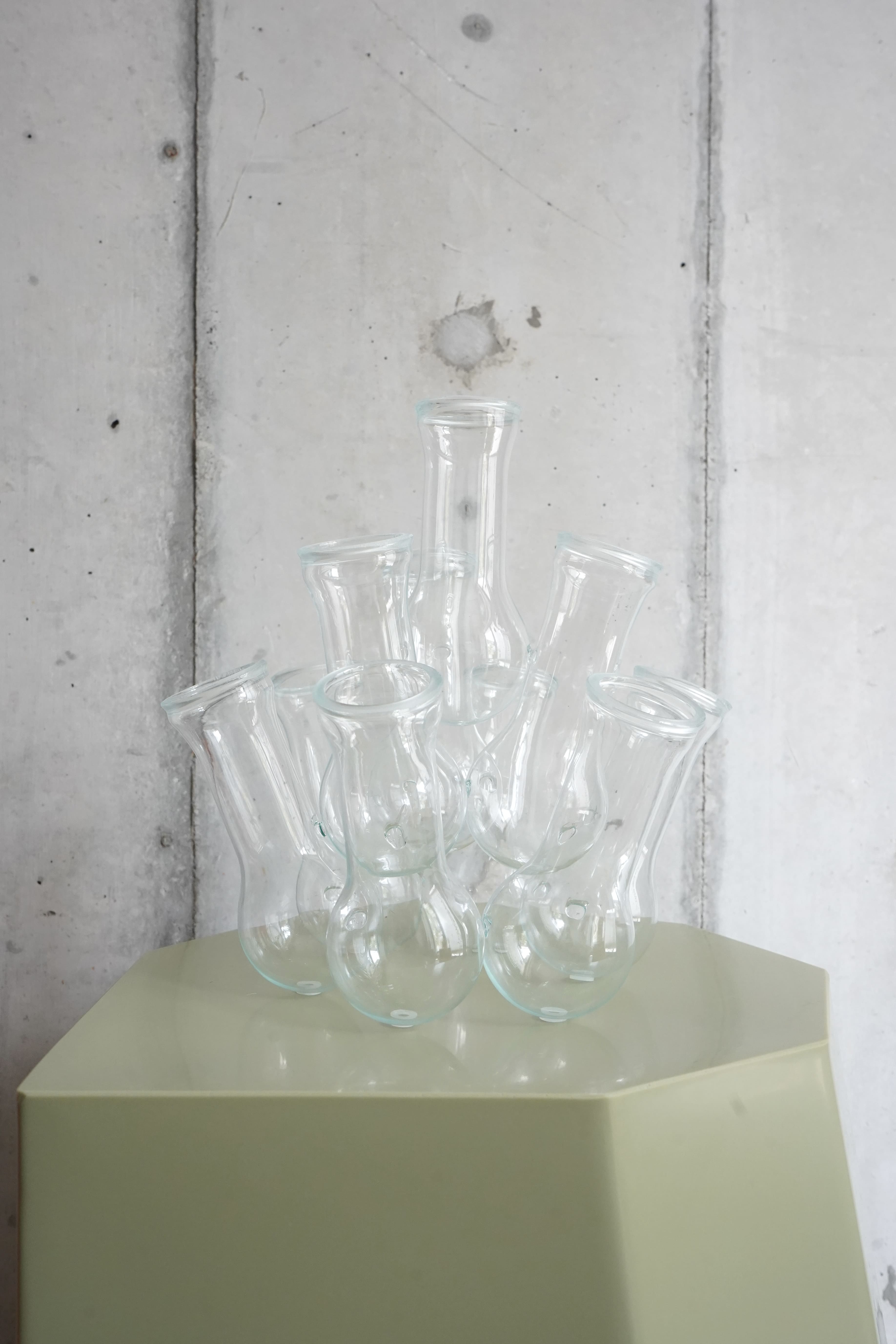 MULTI HOLE VASE (M) / clear