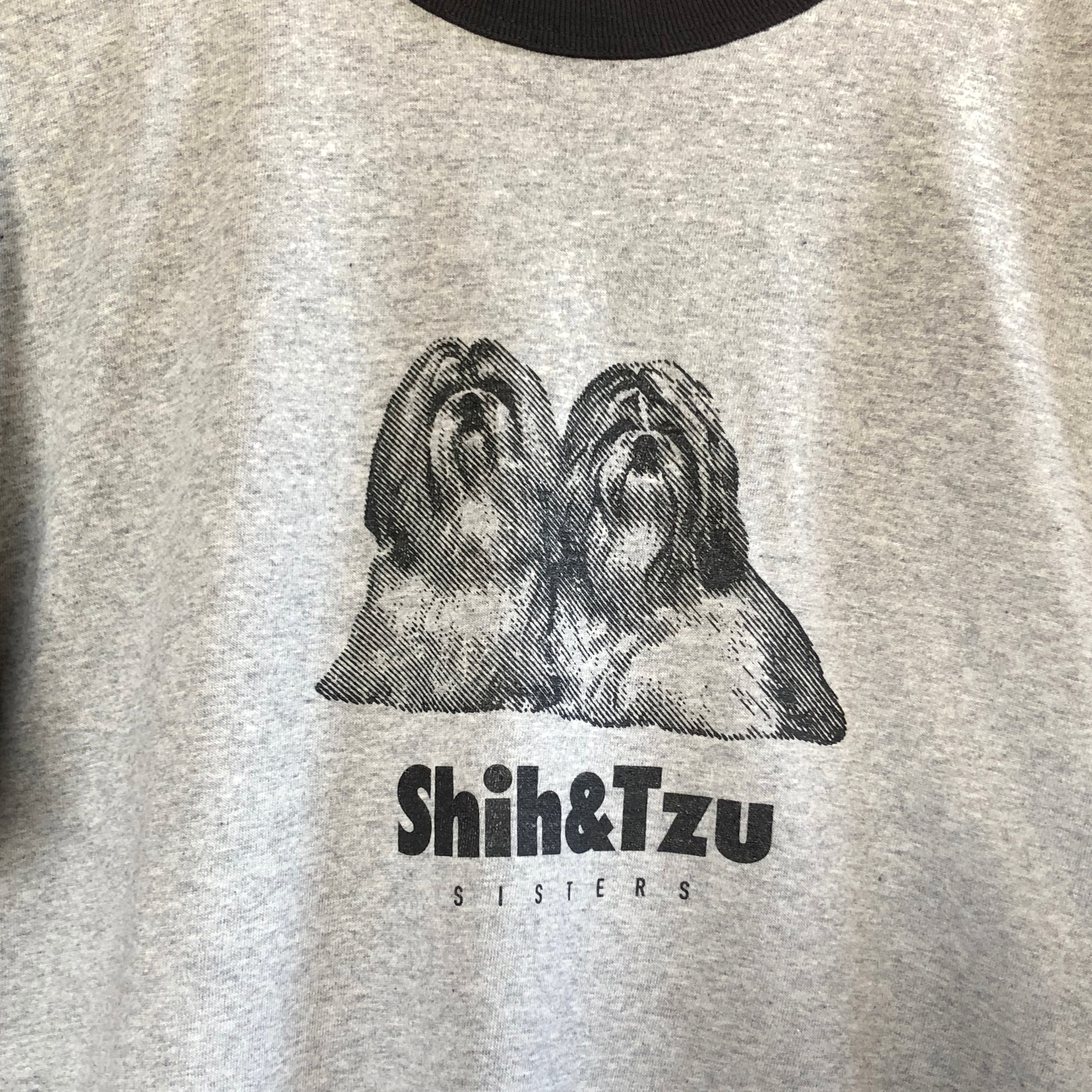Shih&Tzu RINGER T-SHIRTS [ gray ] size: S