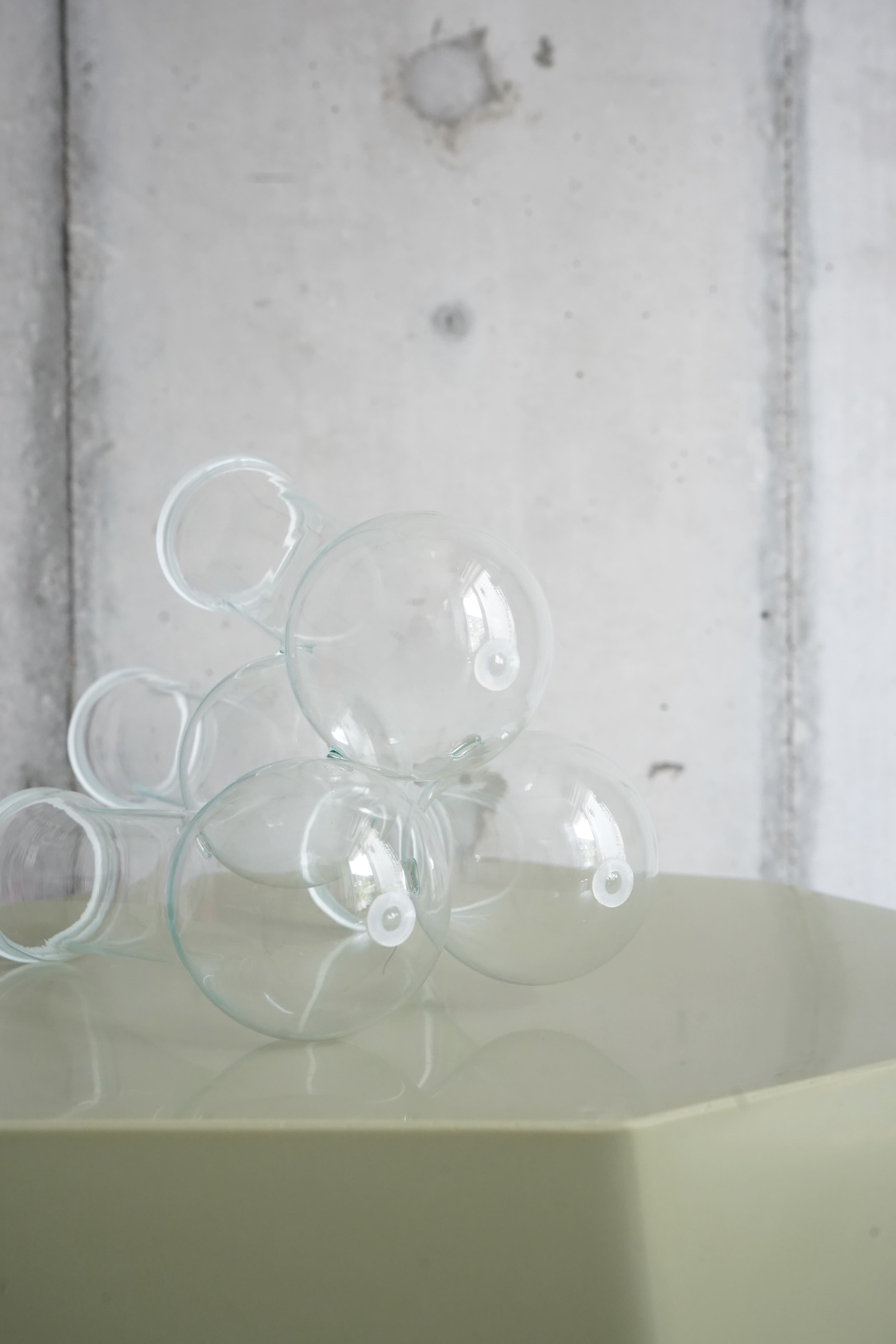 MULTI HOLE VASE (S) / clear