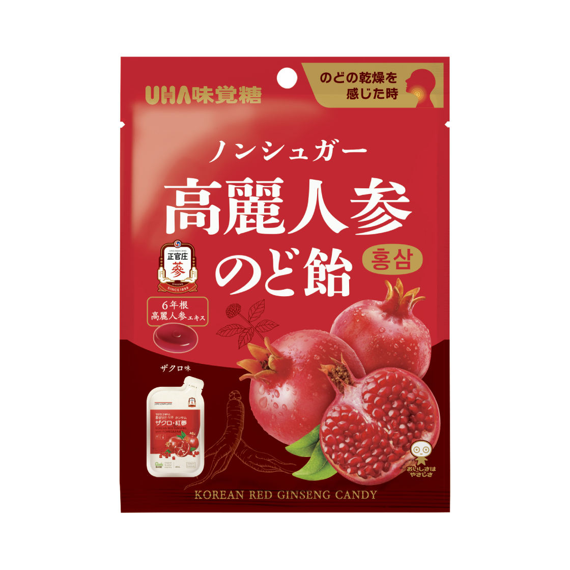 ノンシュガー高麗人参のど飴 12袋セット |UHA味覚糖公式オンラインストア