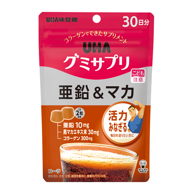 uhayakkaさん専用 定期】UHAグミサプリ 亜鉛&マカ コーラ味 30日分 1袋 |UHA味覚糖