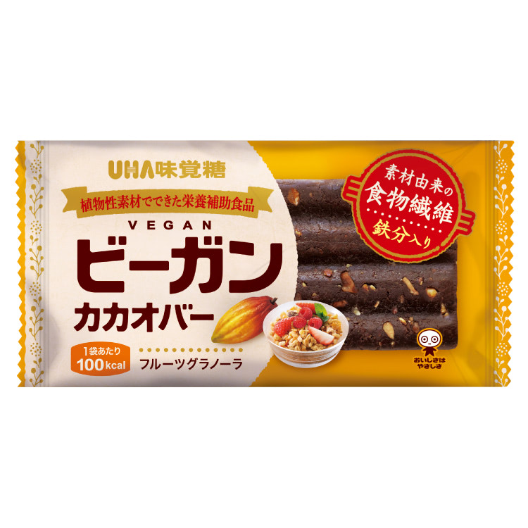 ビーガンカカオバー フルーツグラノーラ 1袋（バラ売り） |UHA味覚糖