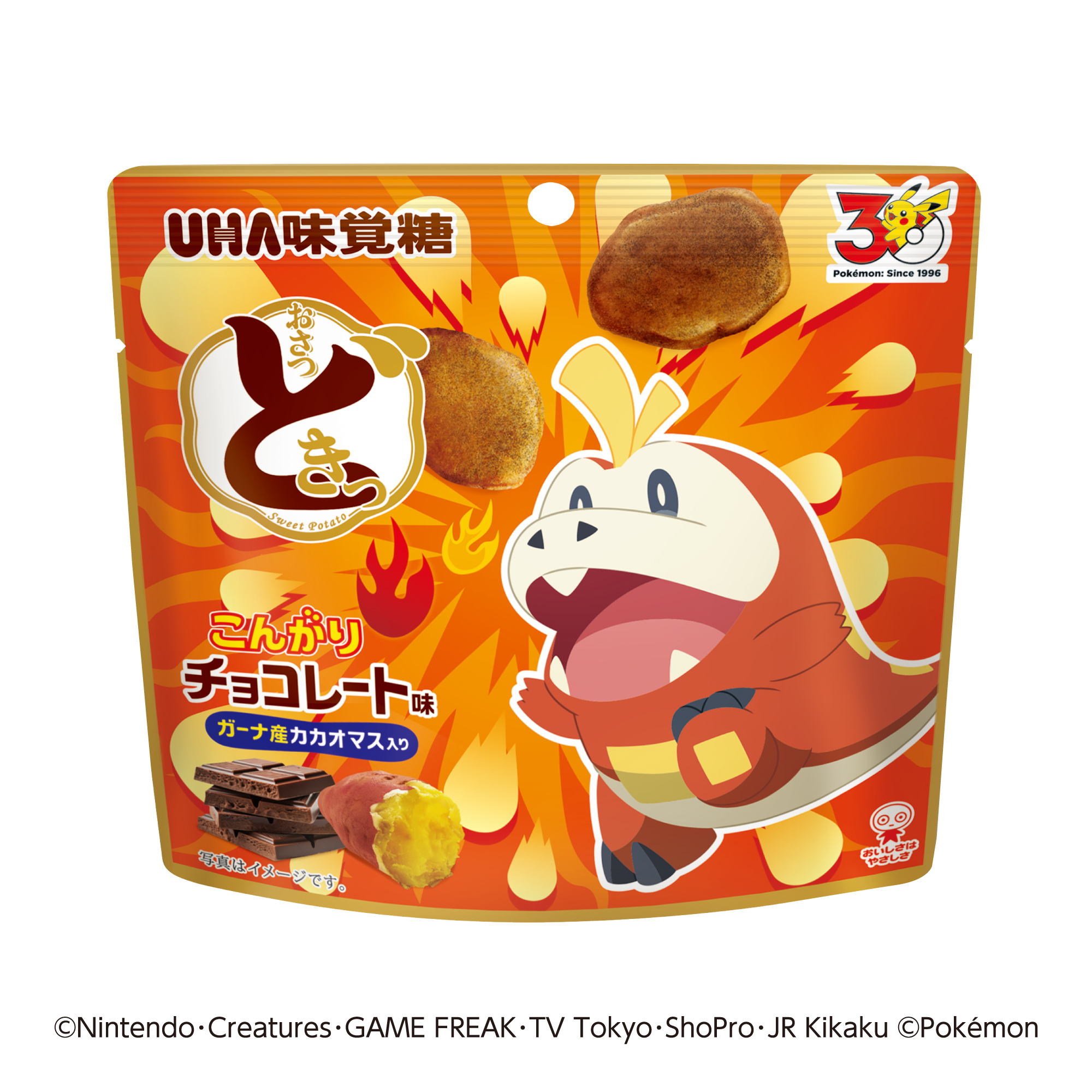 おさつどきっポケモン こんがりチョコレート味 スタンドパック 10袋