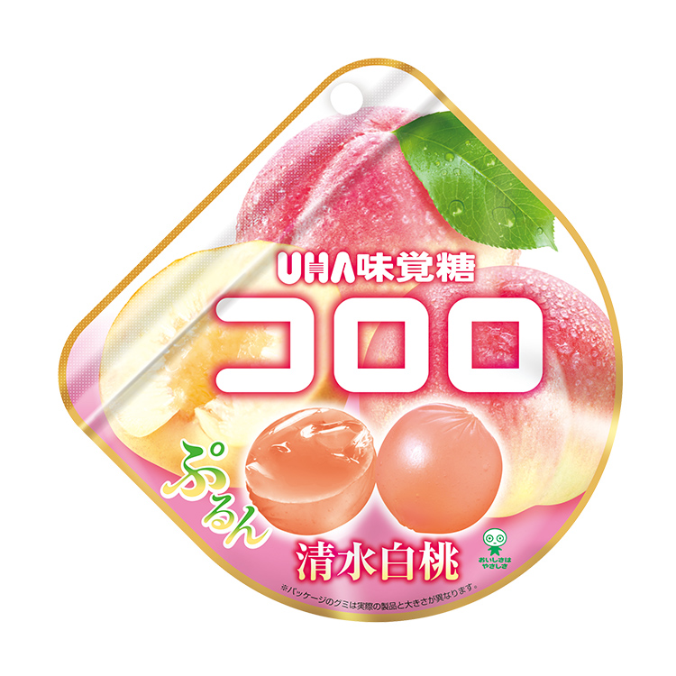 ゆ*)様 【新品】silicoco 西里可可 桃 大きいサイズ コロロ 清水白桃 1袋（バラ売り） |UHA味覚糖公式オンラインストア