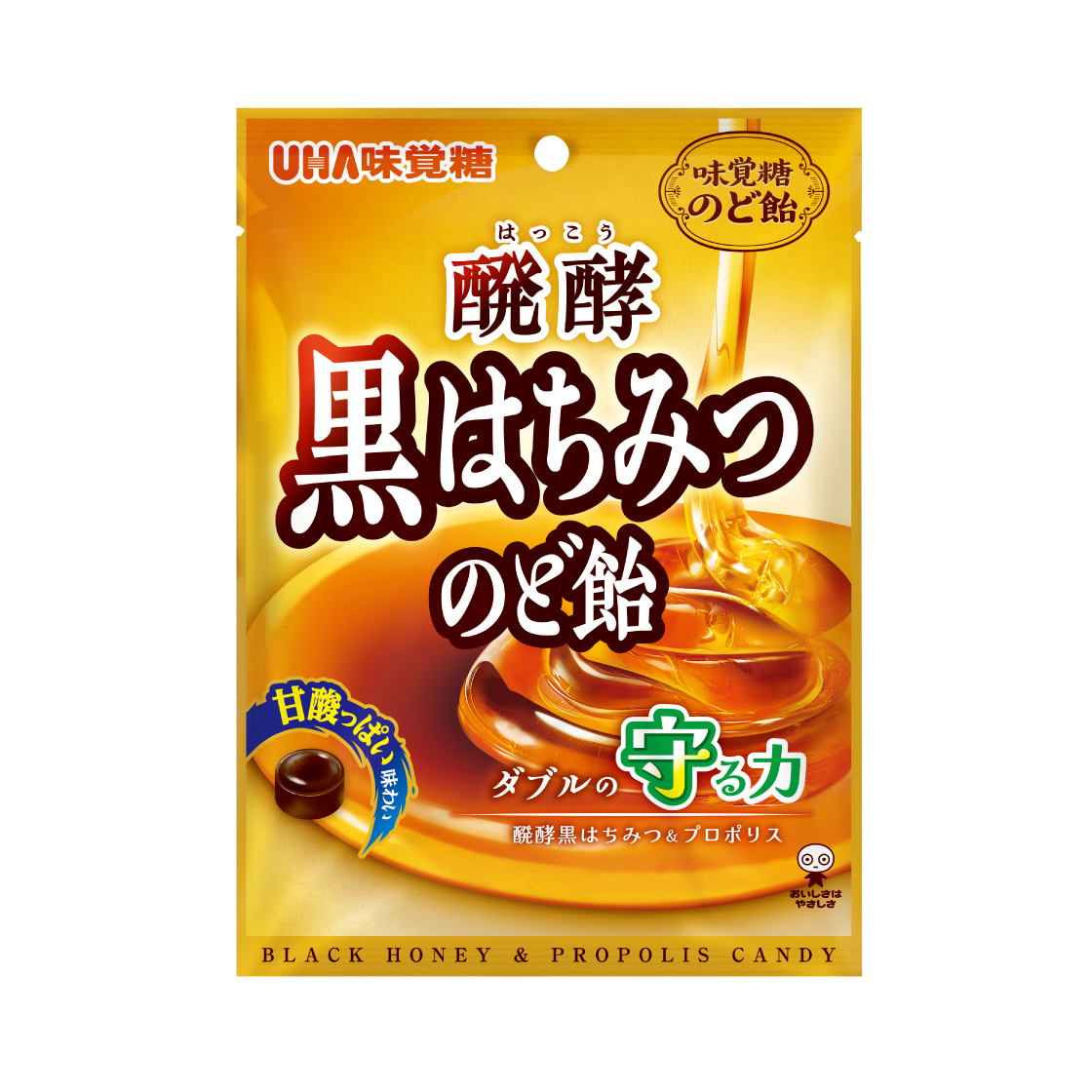 醗酵黒はちみつのど飴 18袋 |UHA味覚糖公式オンラインストア