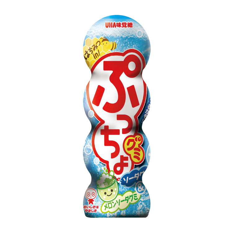 賞味期限2026年7月末まで】ぷっちょグミ ソーダ 1個（バラ売り） |UHA