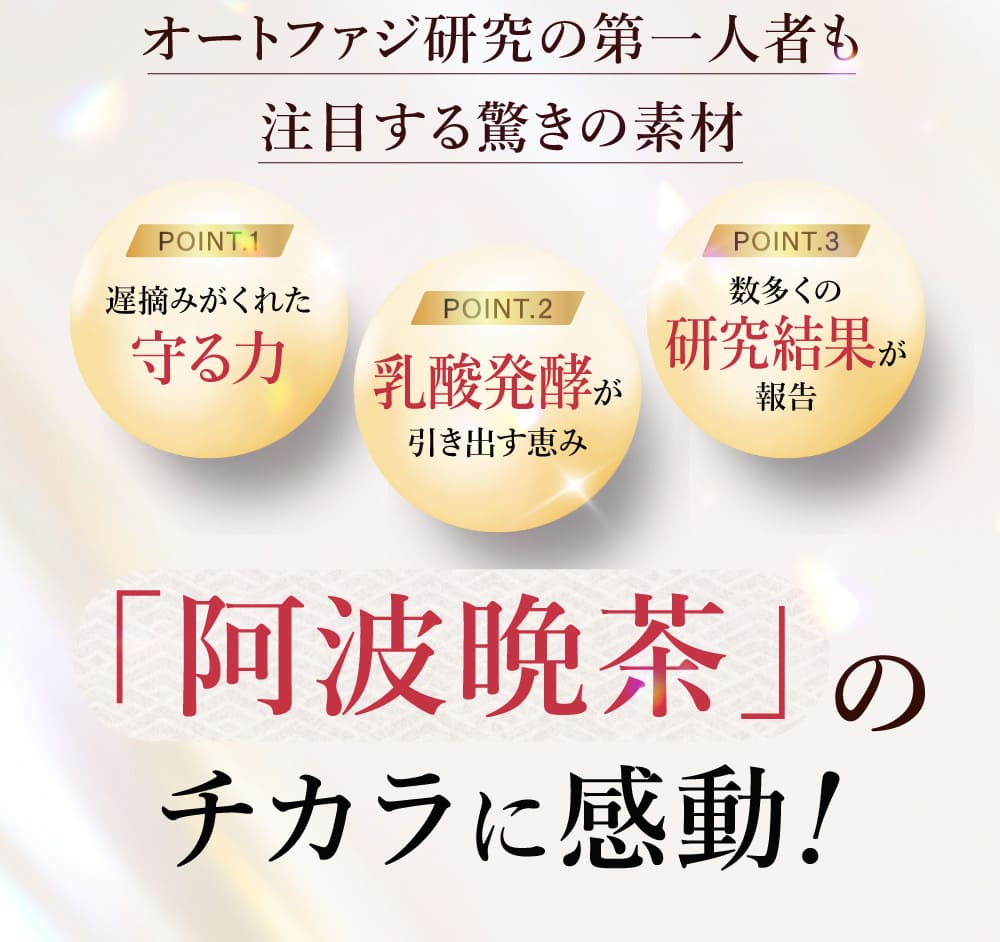 「阿波晩茶」のチカラに感動！