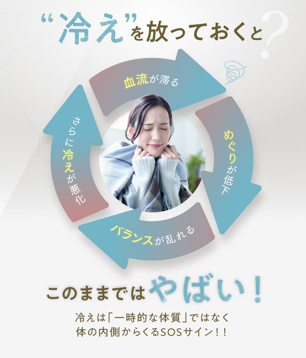 “冷え”を放っておくとこのままではやばい！