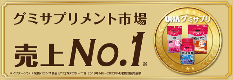 グミサプリメント市場売上No.1