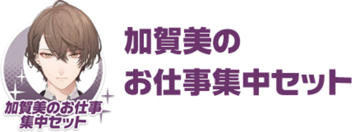 加賀美のお仕事集中セット