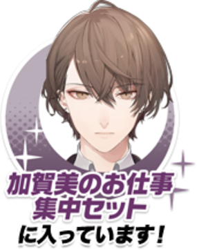 加賀美のお仕事集中セットに入っています！